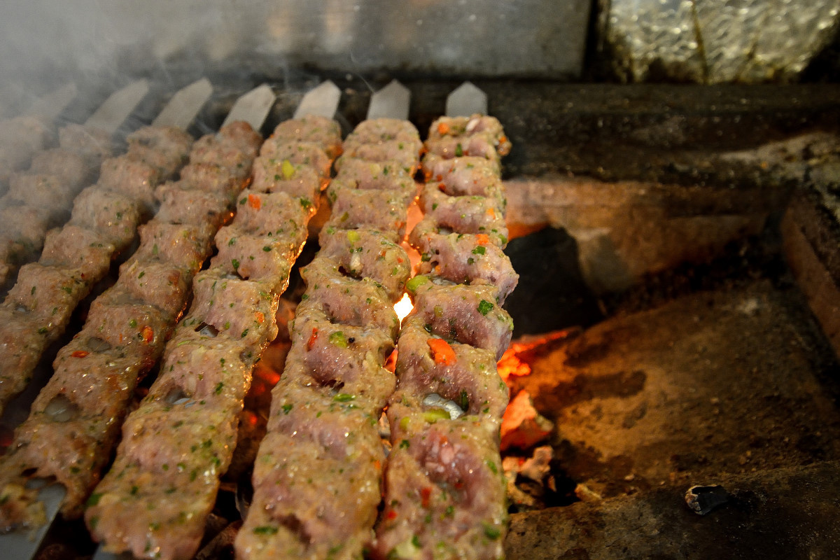 Fleischspieße des Restaurants Jasmin al Sham