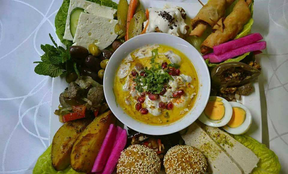 syrische Spezialitäten des Restaurants Jasmin al Sham